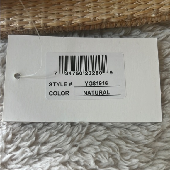 d’margeaux New York Tan and Cream Mini Bag Purse with Basket-Weave Design - Picture 3 of 15